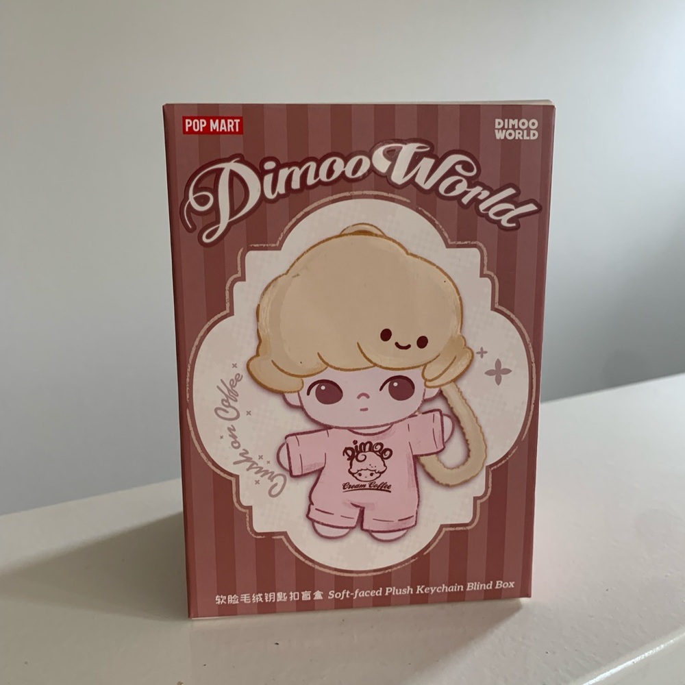 DIMOO Crush On Coffee Series Plush Keychain Pendant Sea Salt Cream Milk